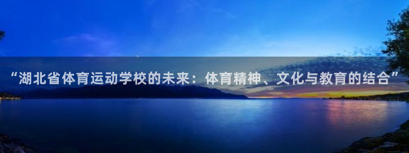 利记官网下载注册：“湖北省体育运动学校的未来：体育精神、文化